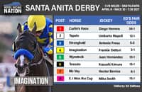 Santa Anita Derby fair odds: Imagination won't run off with it