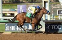 Vale Dori rockets to a ten length score at Santa Anita