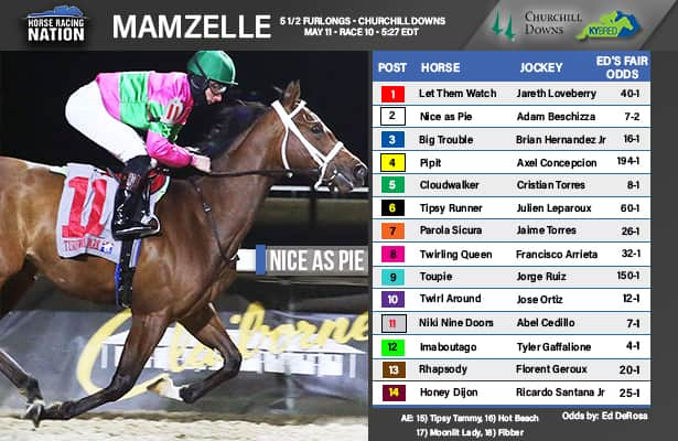 Mamzelle fair odds: Turf is a question for speedy Nice As Pie