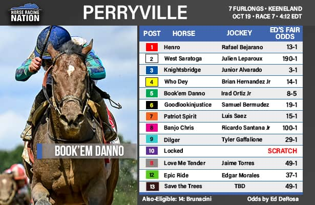 Perryville fair odds: Book’em Danno is a potential superstar