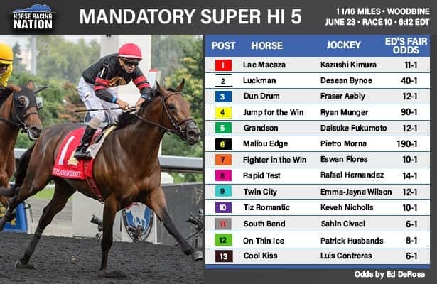 See a Value Key for Woodbine Mandatory Payout Super High 5