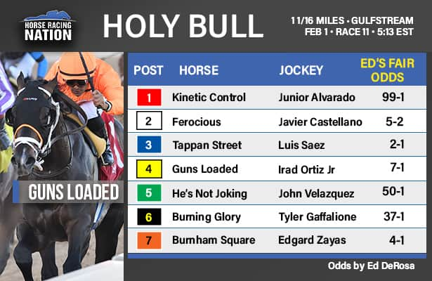 Holy Bull fair odds: Ferocious is a bet against in Ky. Derby prep