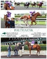 Balthazar wins a Maiden Special Weight at Keeneland with Joel Rosario.