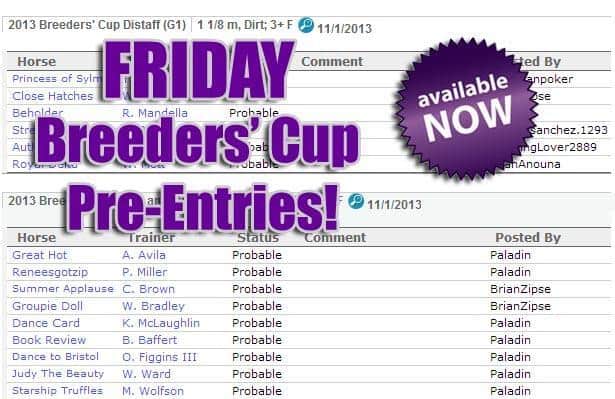 2013-breeders-cup-friday-pre-entries