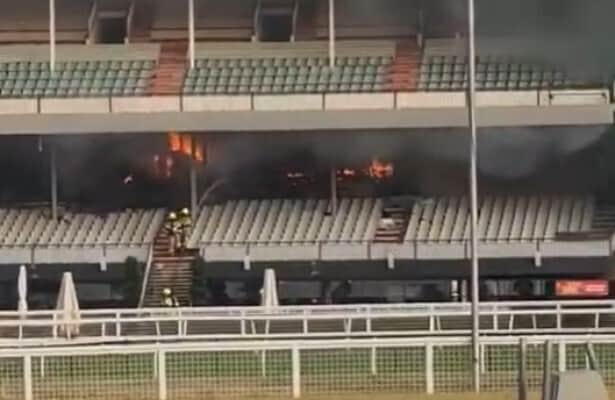 Fire damages Australia’s historic Caulfield Racecourse