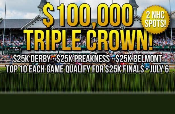 NEW - $100,000 Triple Crown Series from DerbyWars!