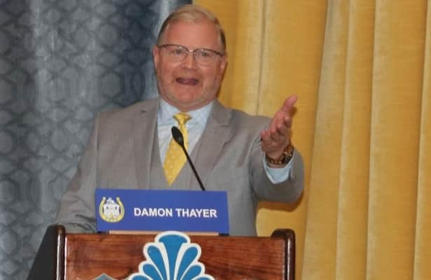 In HBPA address, Thayer urges strong relations with legislators