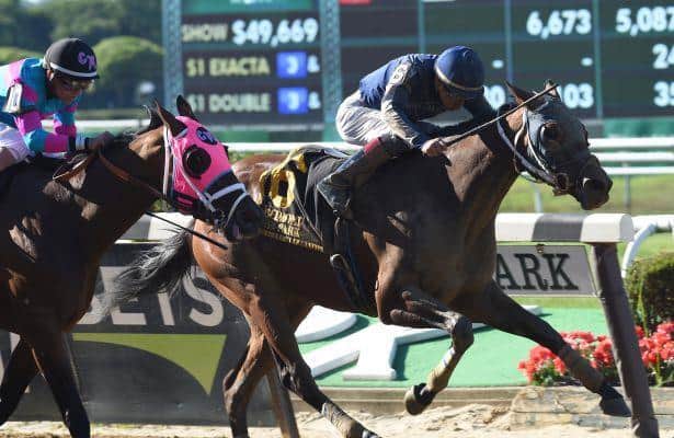 47-1 longshot Dixie Serenade rallies to win Belmont's Victory Ride