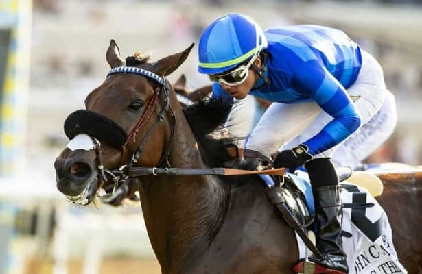 Del Mar: 20-1 long shot Hang the Moon upsets Mabee