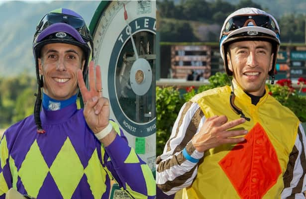 Santa Anita: Dead heat for riding title with 2 days to go