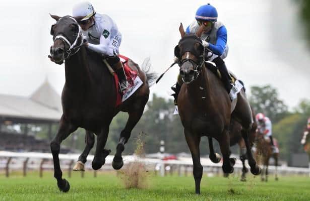 Kentucky Belle breaks through with 11-1 upset in Saratoga Oaks