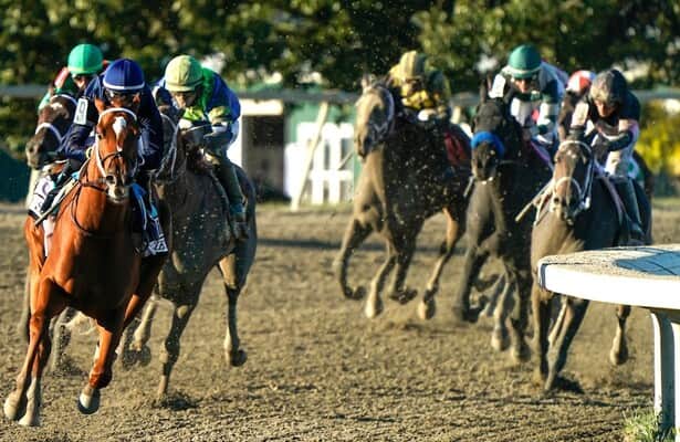 Society takes them from gate to wire to win Cotillion Stakes