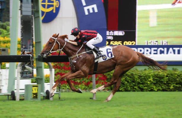 Time Warp displays powerful front-running speed in Sha Tin Mile Trohpy