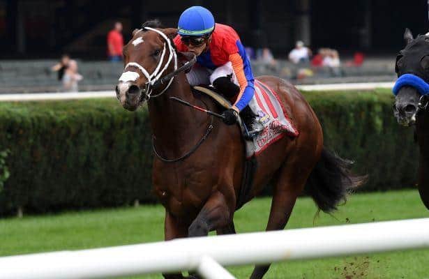 Uncle Benny rolls late to capture Belmont's Futurity Stakes