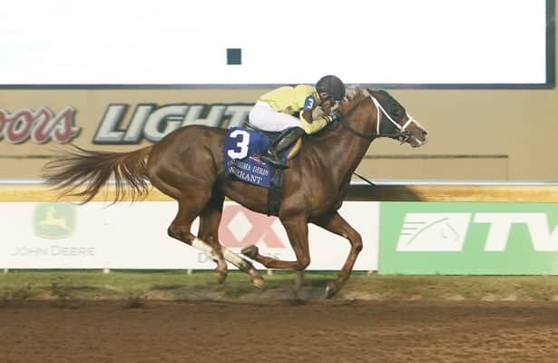 Warrant delivers trainer Cox 3rd straight Oklahoma Derby win